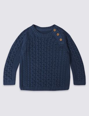 Pure Cotton Knitted Jumper